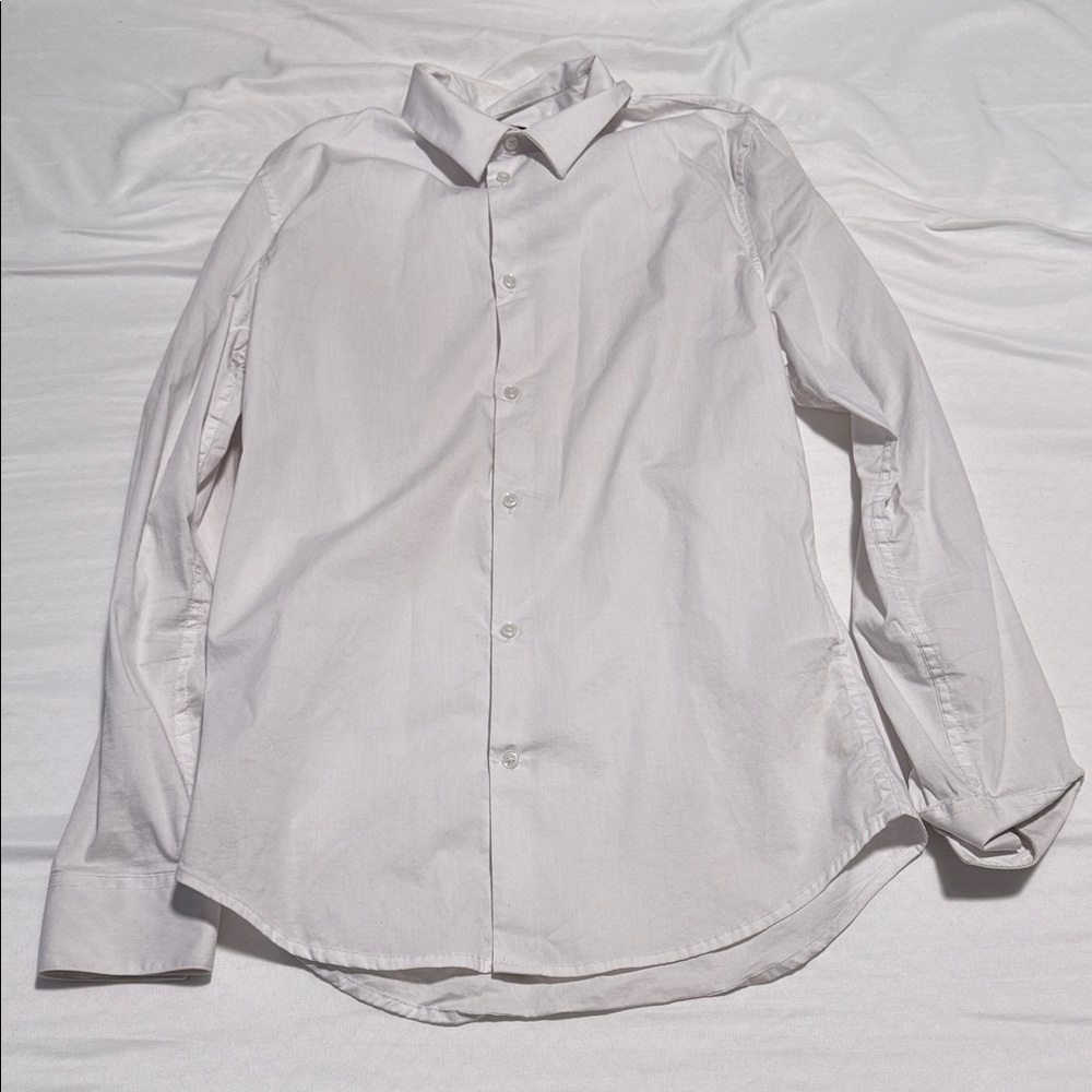 H&M Elegant White Dress Shirt for Men Slim Fit